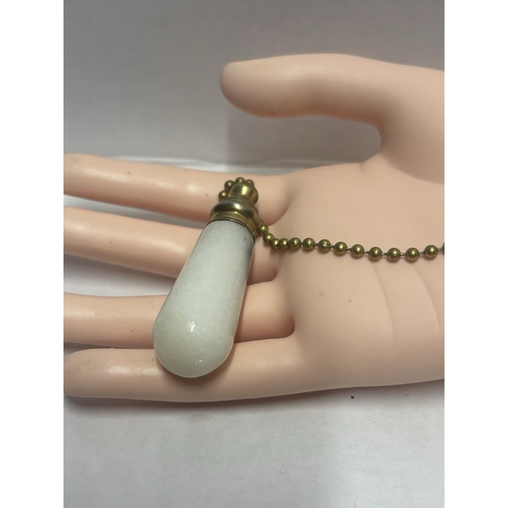 Pull Chain  Brass for  Lamp or celing fan vintage cream color vintage